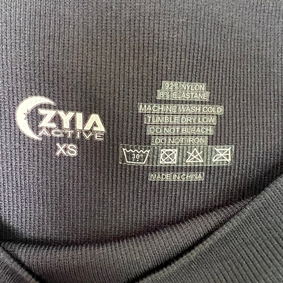 Zyia Active Size XS Ombre Leggings Seamless High Rise Black/White - Picture 7 of 7